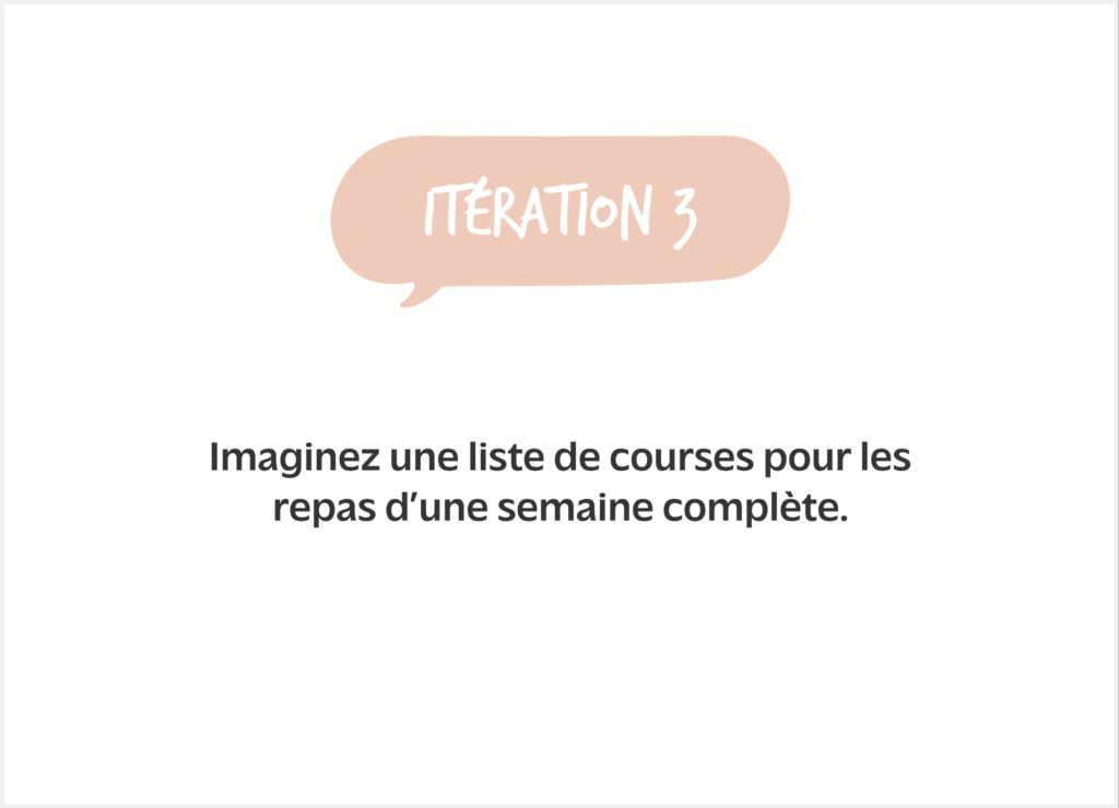 Carte décrivant l'itération 3