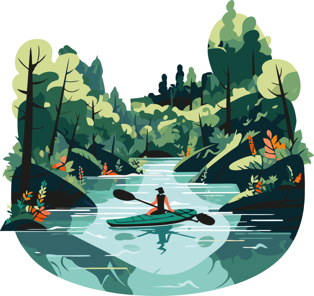 Illustration kayak